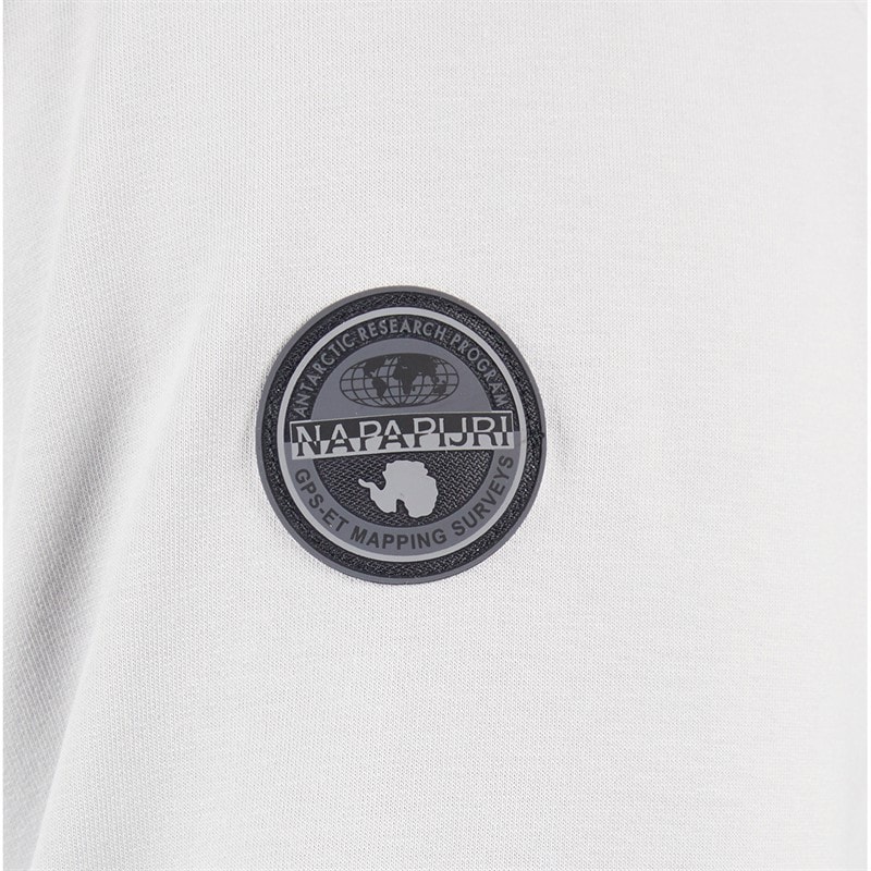 Napapijri Herre Sesano 1/2 Zip Top Light Grey Solid - Billede 5