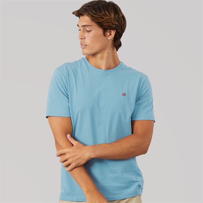 Napapijri Herre Salis T-shirt Faded Denim