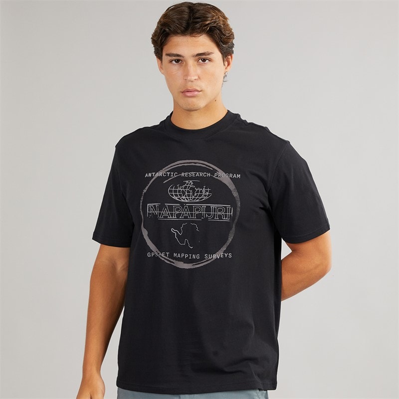 Napapijri Herre Skaldet T-shirt Black Beauty - Billede 3