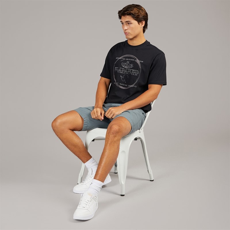 Napapijri Herre Skaldet T-shirt Black Beauty - Billede 4
