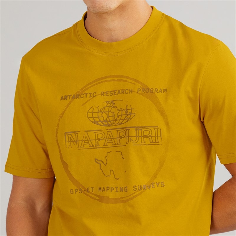 Napapijri Herre Skaldet T-shirt Gold Flake - Billede 3