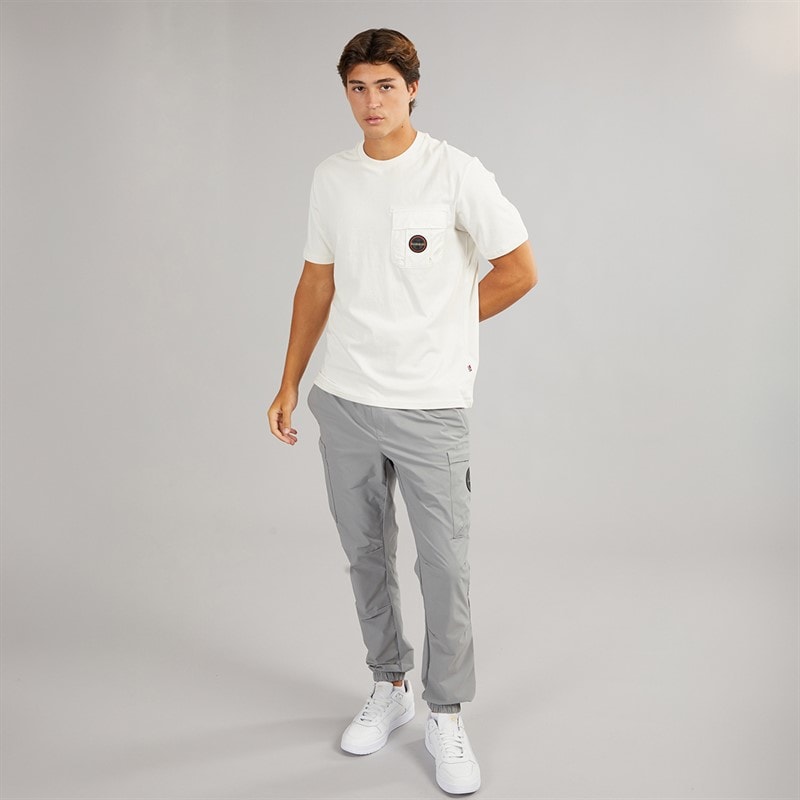 Napapijri Herre Linton T-shirt White Whisper - Billede 4