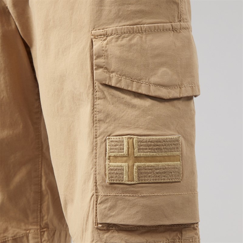 Napapijri Herre Horton Cargo Shorts Tannin - Billede 3