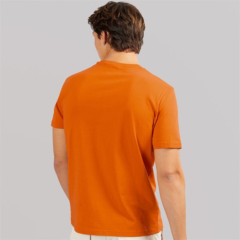 Napapijri Herre Salis T-Shirt Orange Pumpkin - Billede 2