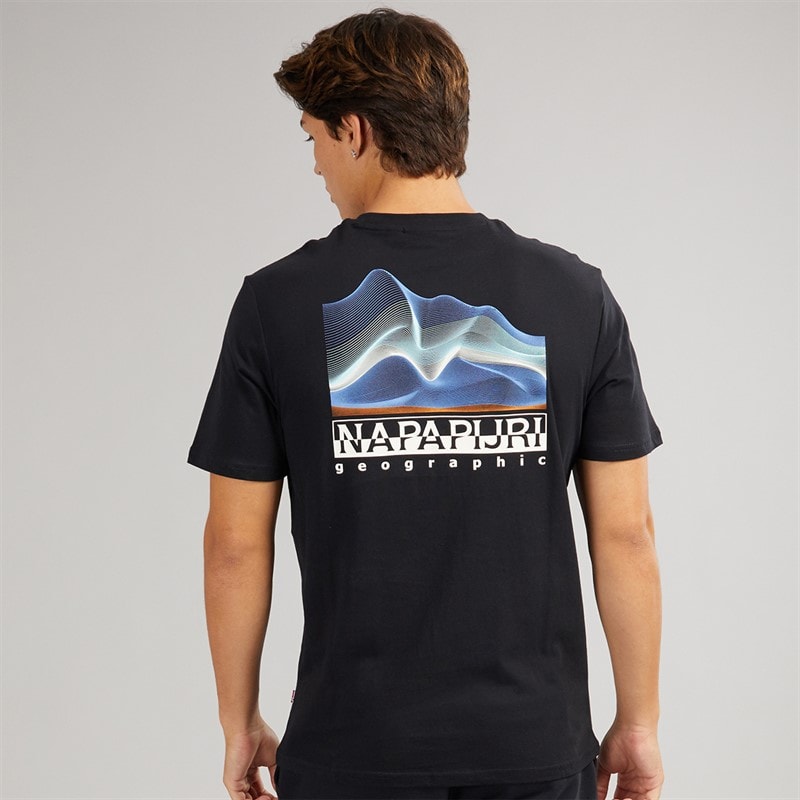 Napapijri Herre Rorvik T-shirt Black Beauty - Billede 3