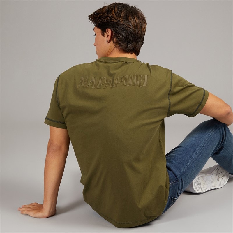 Napapijri Herre Umbra T-shirt Dark Olive