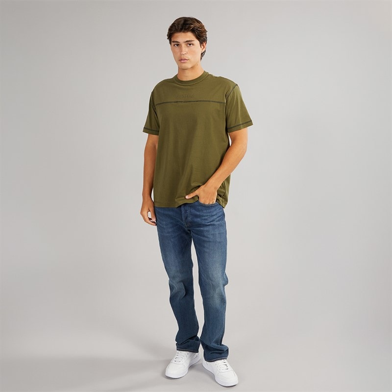 Napapijri Herre Umbra T-shirt Dark Olive - Billede 4