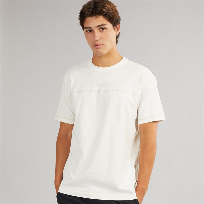 Napapijri Herre Umbra T-shirt White Whisper