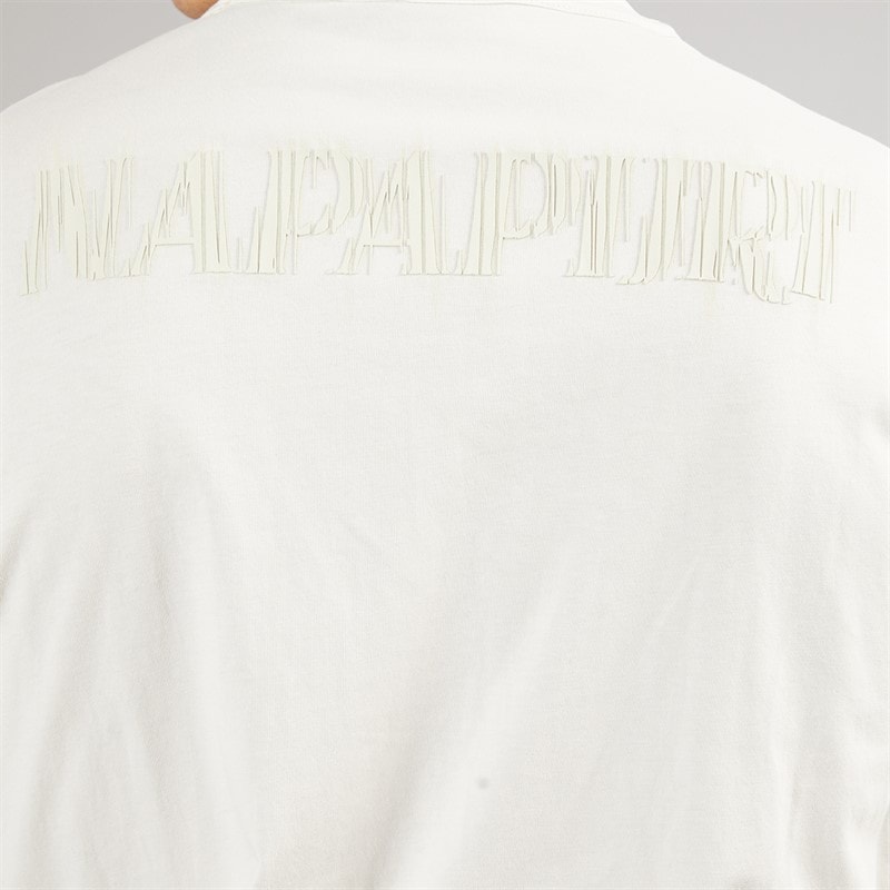 Napapijri Herre Umbra T-shirt White Whisper - Billede 5