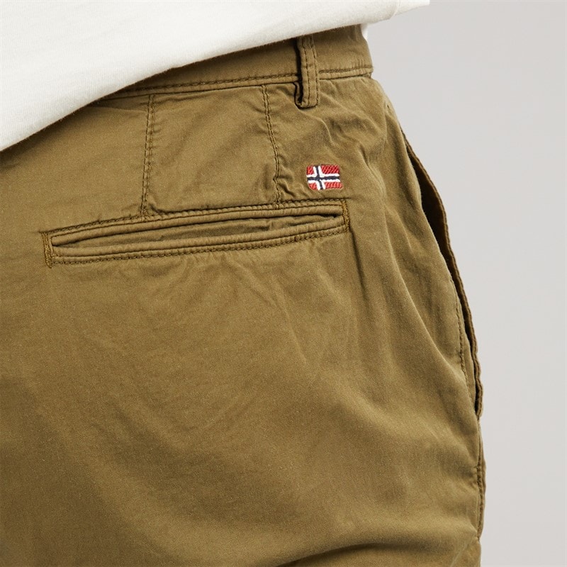 Napapijri Herre Puyo Chino Bukser Dark Olive - Billede 3