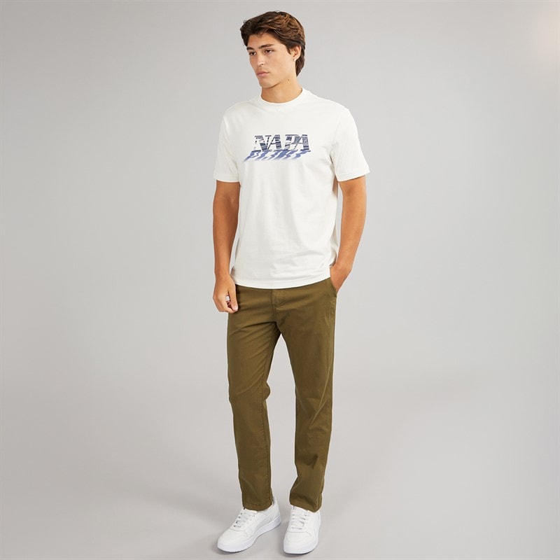 Napapijri Herre Puyo Chino Bukser Dark Olive - Billede 4