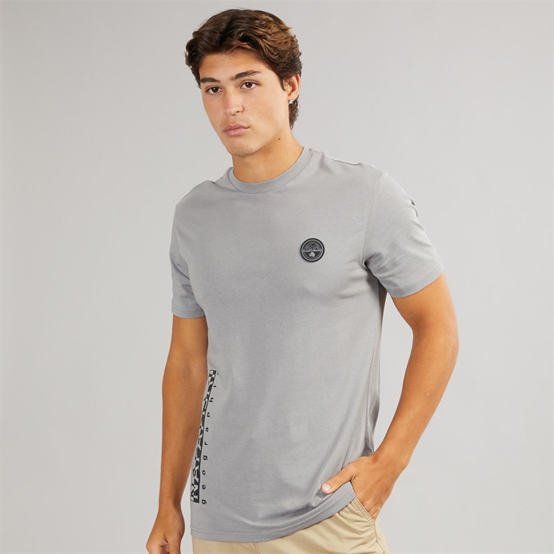 Napapijri Herre Utility T-shirt Shark Skin