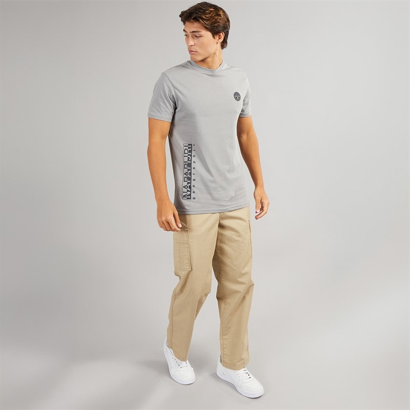 Napapijri Herre Utility T-shirt Shark Skin - Billede 3