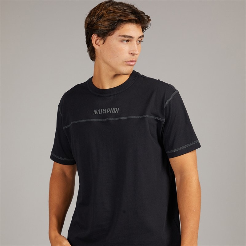 Napapijri Herre Umbra T-shirt Black Beauty - Billede 1