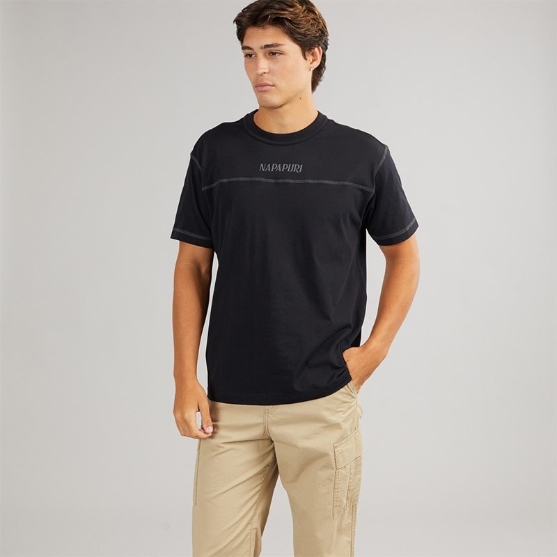Napapijri Herre Umbra T-shirt Black Beauty - Billede 5