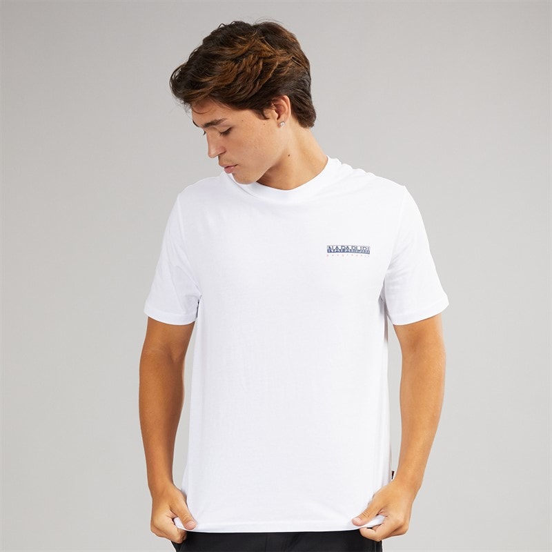 Napapijri Herre Rorvik T-shirt Bright White - Billede 2