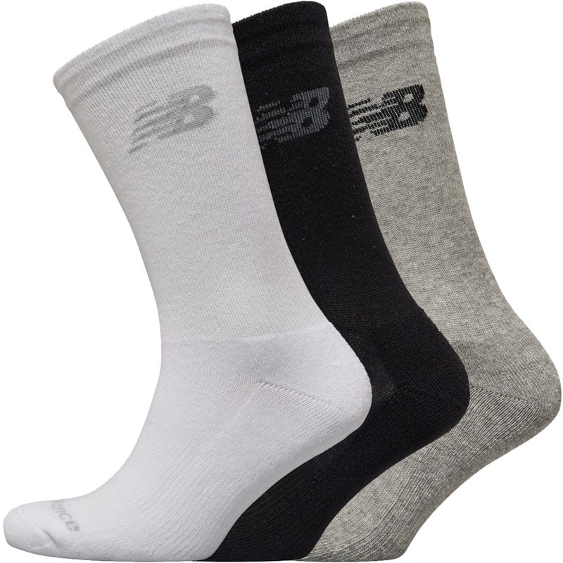 New Balance Tre par pudeforstærkede strømper Sort/Grå/Hvid