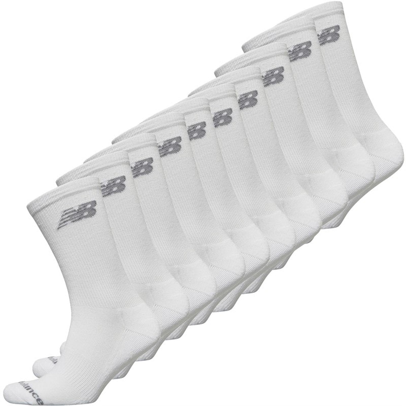 New Balance Ti par Strømper med Polstring Hvid Crew