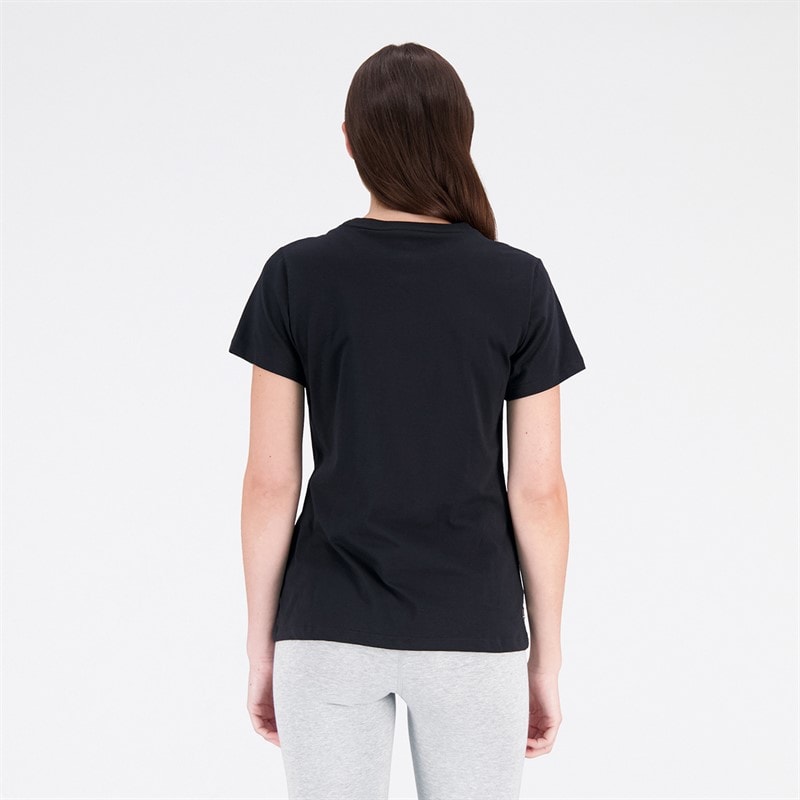 New Balance Dame Essentials Logo T-Shirt Sort - Billede 2