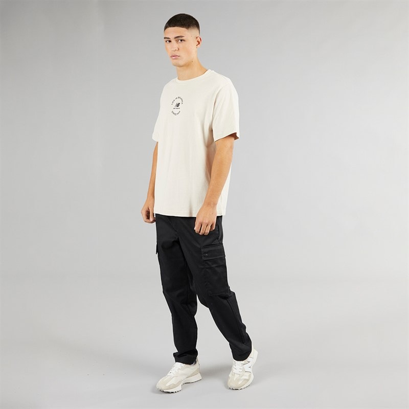 New Balance Herre Life In Balance Oversized T-shirt Moonbeam - Billede 3