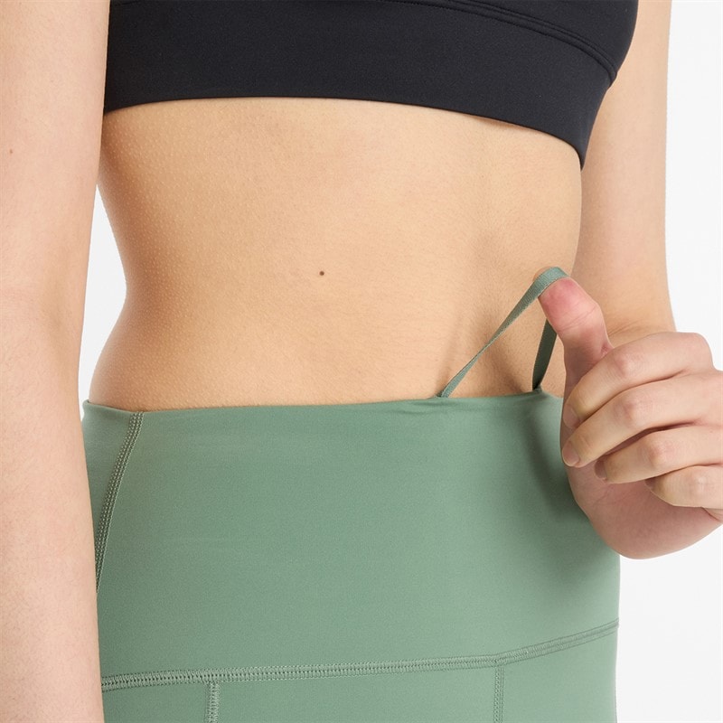 New Balance Dame Sleek NBDry Lomme Højtaljede Tætsiddende Leggings Mørk Enebær - Billede 5