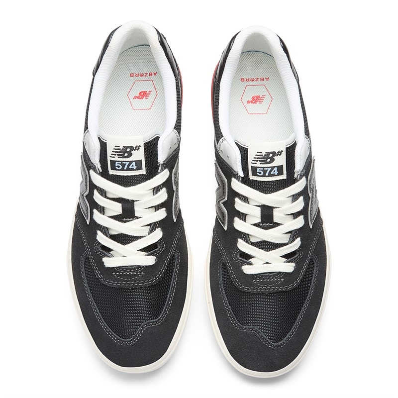 New Balance Herre 574 Vulc Skate Sko Træningssko Sort - Billede 4