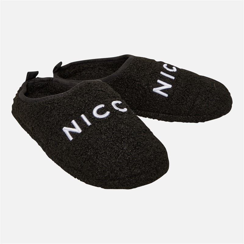 NICCE Herre Kensin Borg Mule Hjemmesko Sort