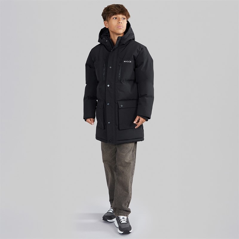 NICCE Drenge Merigo Parka Jakke Sort - Billede 4