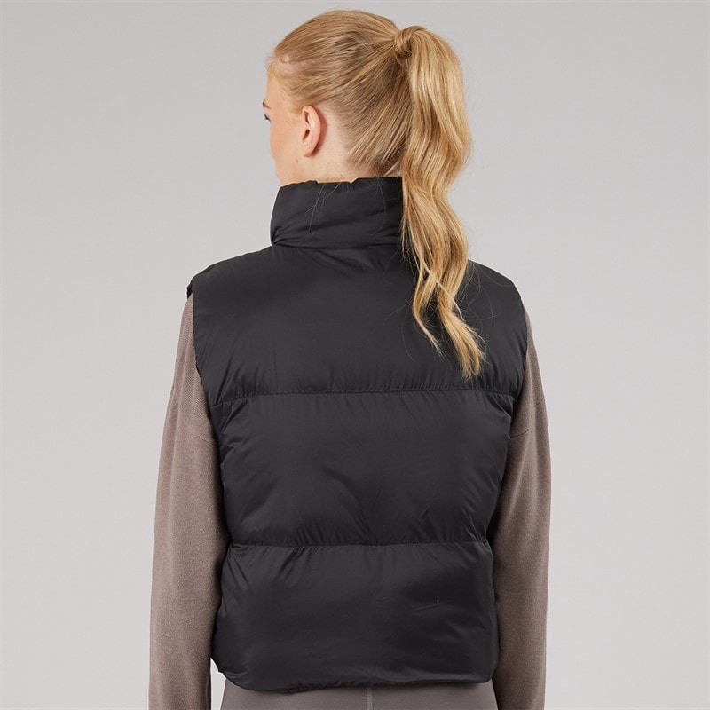 NICCE Dame Lucan Polstret Vest Med Print Og Bungee Snore Sort - Billede 2