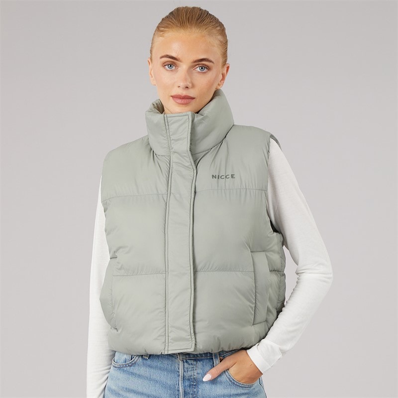 NICCE Dame Lucan Polstret Vest Med Print Og Bungee Snore Salvie - Billede 3