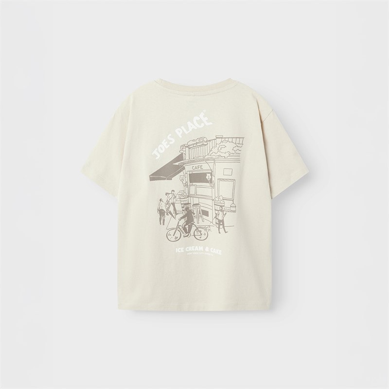 Name It Drenge Saldur T-shirt Brown Rice - Billede 2