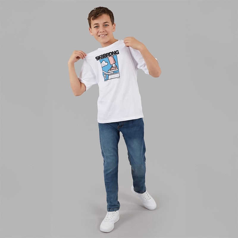 Name It Drenge Saldur T-shirt Hvid - Billede 4