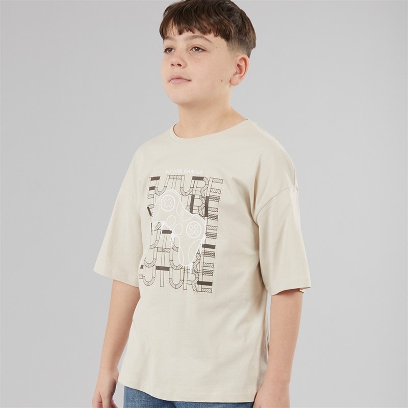 Name It Drenge Victor T Shirt Peyote - Billede 1