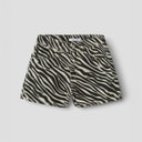 Name It Piger Rose Shorts Cement Zebra