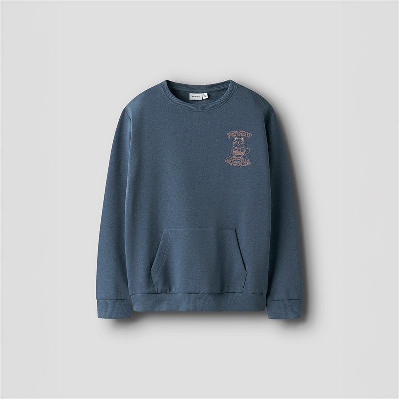 Name It Drenge Trenton Sweatshirt Vintage Indigo - Billede 2