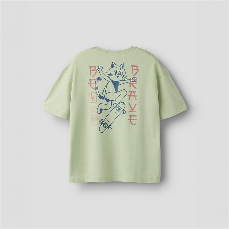 Name It Drenge Theo T Shirt Swamp - Billede 1