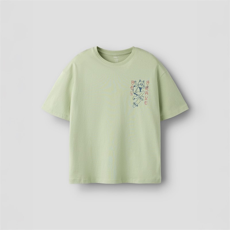 Name It Drenge Theo T Shirt Swamp - Billede 2
