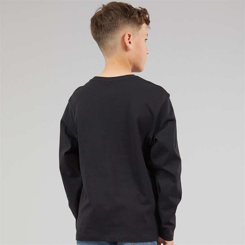 Name It Drenge Vimpel Hockey Langærmet T-shirt Sort - Billede 2