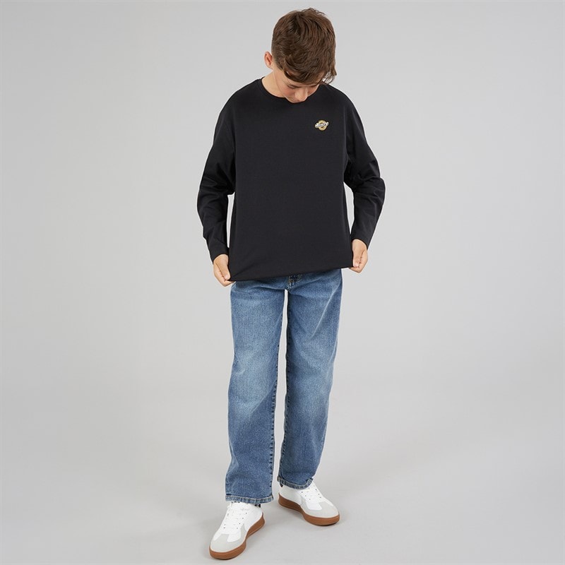 Name It Drenge Vimpel Hockey Langærmet T-shirt Sort - Billede 4