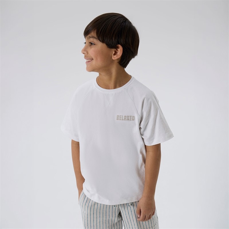 Name It Drenge Rob T-shirt Bright White - Billede 1
