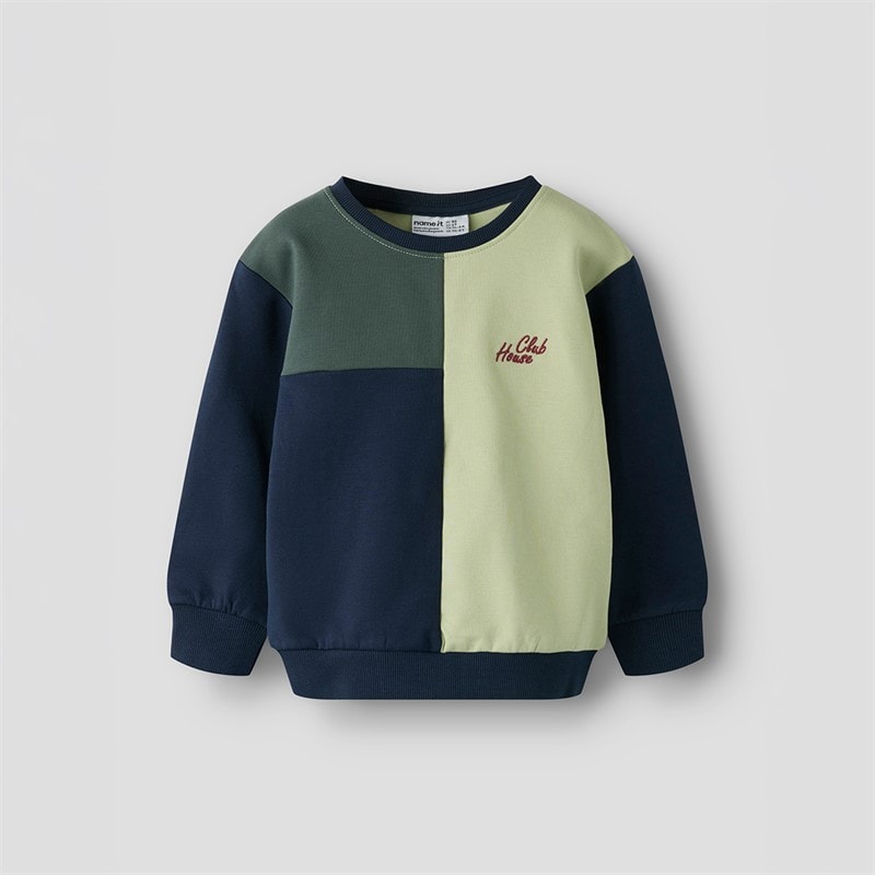 Name It Drenge mini frotté sweatshirt Navy Blazer - Billede 1