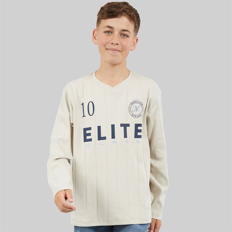 Name It Drenge Titan Langærmet T-shirt Moonbeam - Billede 3