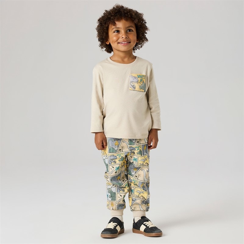 Name It Drenge Mini Sikalasi Langærmet T-shirt Peyote - Billede 5