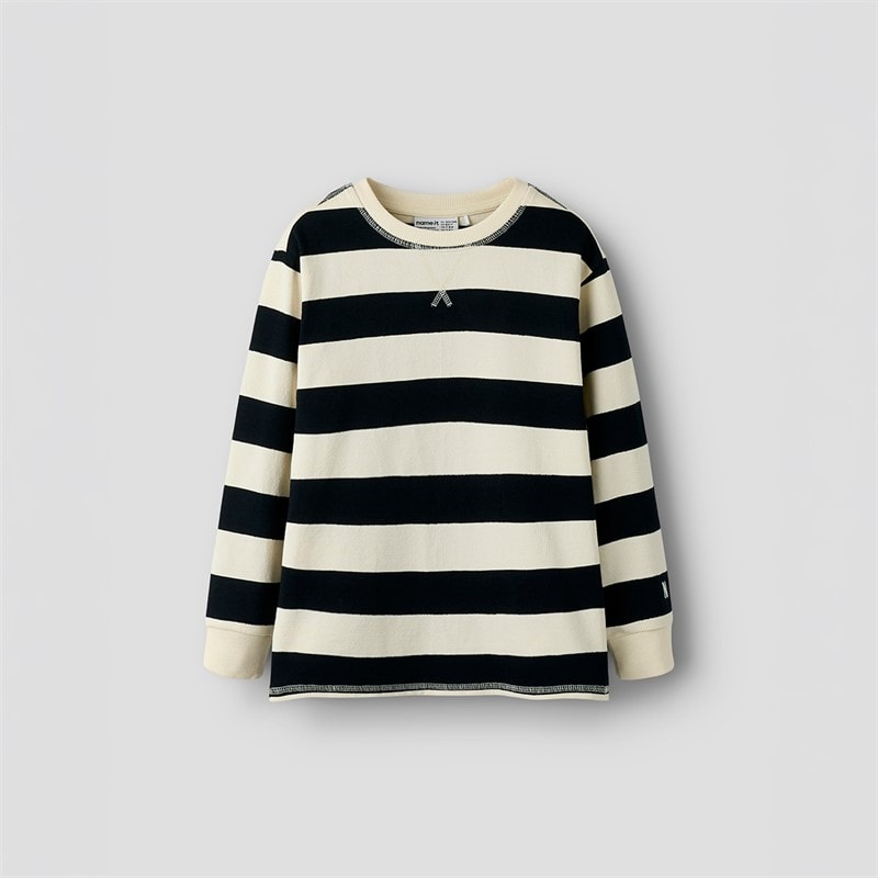 Name It Drenge Tartan Sweatshirt Navy Blazer
