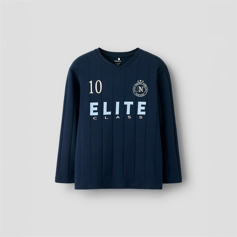 Name It Drenge Titan Langærmet T-shirt Navy Blazer - Billede 1