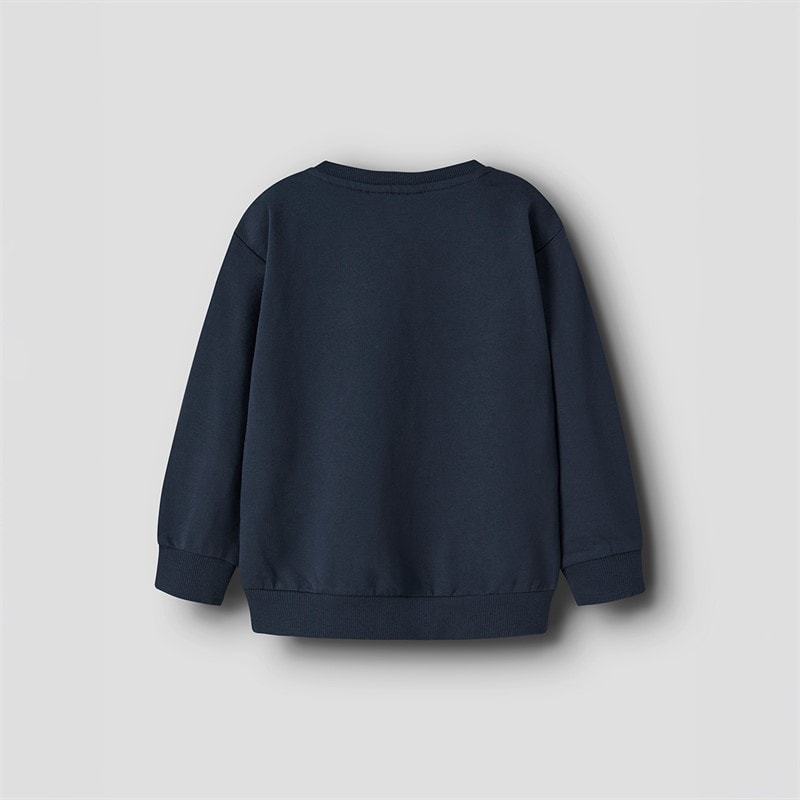Name It Drenge Mini Vildar Traktor Sweatshirt Navy Blazer - Billede 2