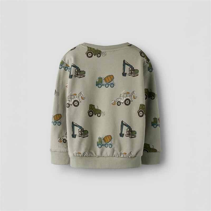 Name It Drenge Mini Basil Langærmet T-shirt Dried Sage - Billede 2