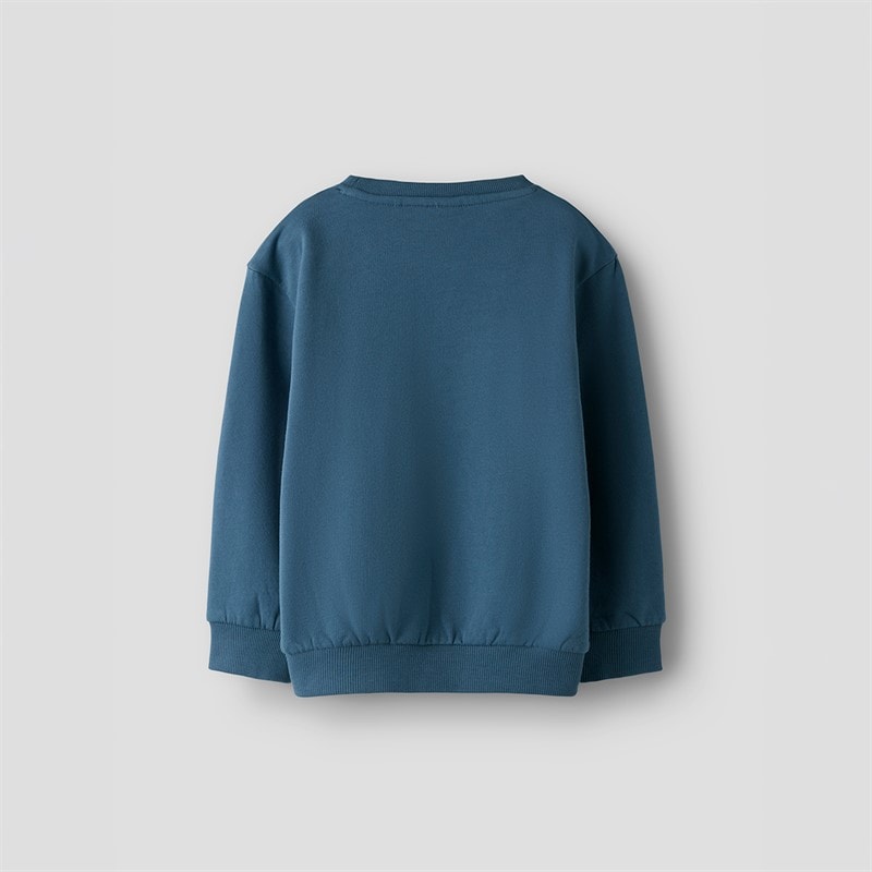 Name It Drenge Mini Basil Langærmet T-shirt Bering Sea - Billede 2