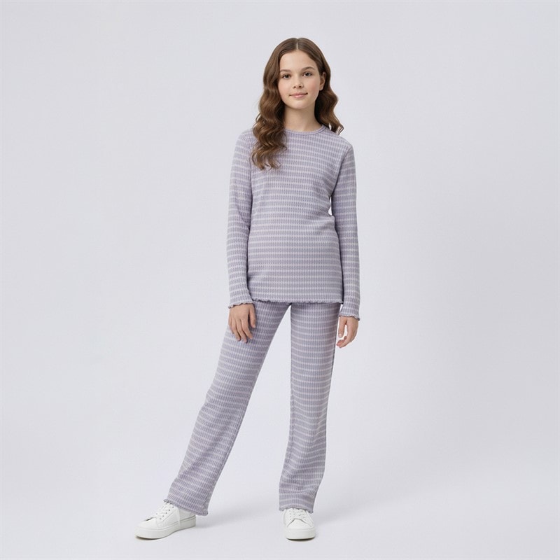 Name It Piger Vemma Langærmet T Shirt Lavender Gray - Billede 4