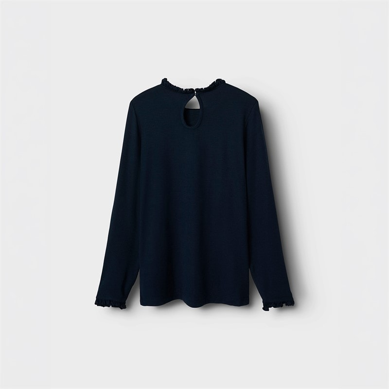 Name It Piger Prakula Langærmet T-shirt Dark Sapphire - Billede 2